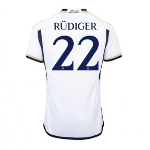 Real Madrid Antonio Rudiger #22 Replika Hjemmebanetrøje 2023-24 Kortærmet